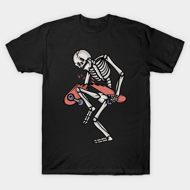 Skater skull T-Shirt by gggraphicdesignnn